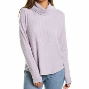 Splendid Magenta Cowl Neck Sweater